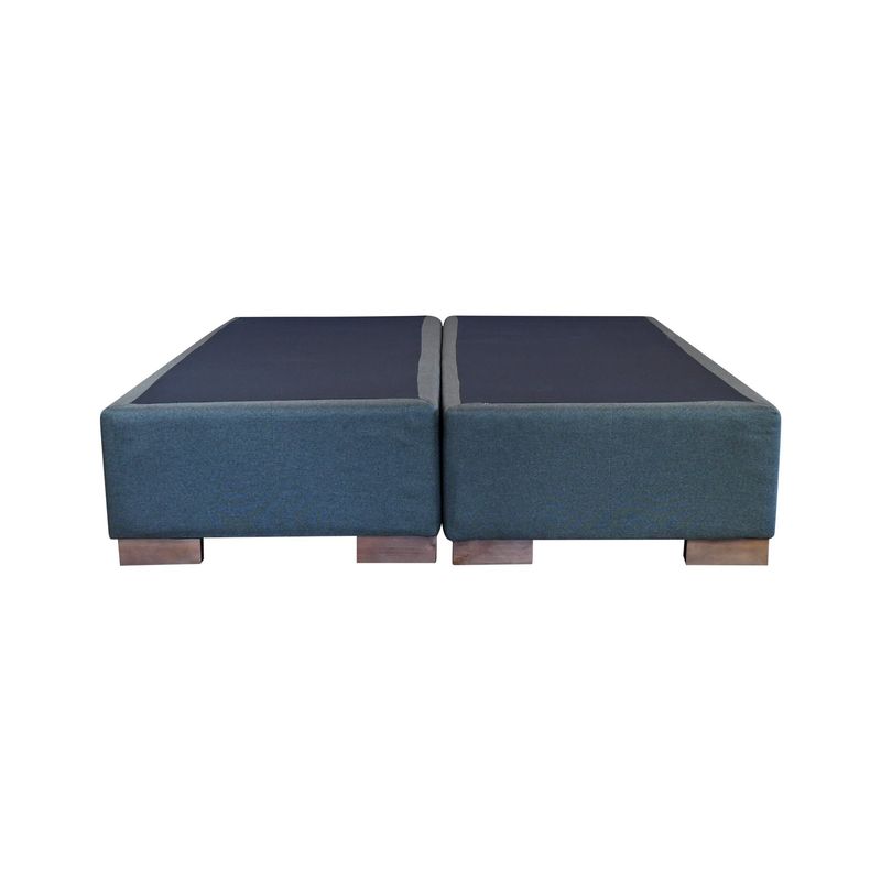 BLOCCARE - Base Cama Baul 2 Plazas Div. largo 190 cm con patas 4.5 cm