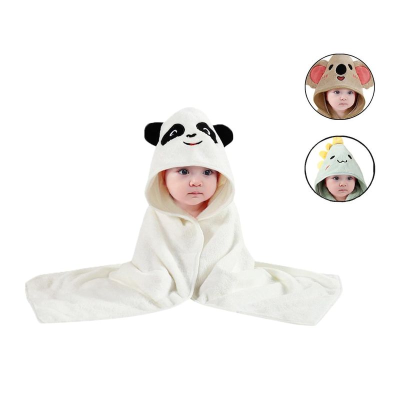 BABYMINE - Toalla Para Bebé Con Capucha Oso Panda - Babymine