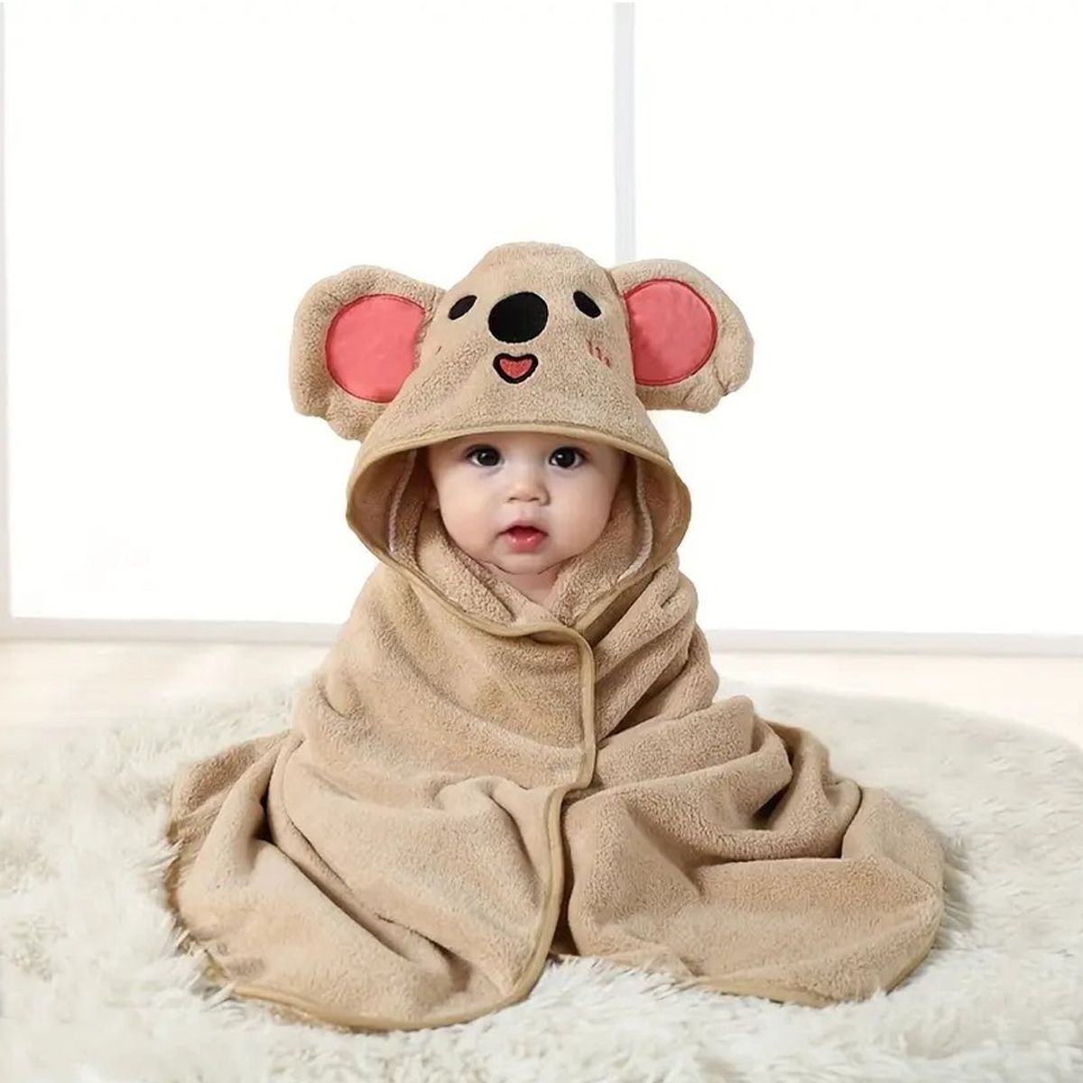 BABYMINE - Toalla Para Bebé Con Capucha Koala - Babymine