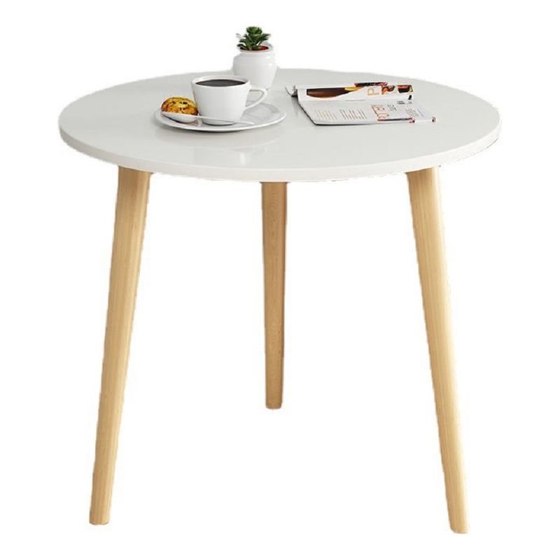 GENERICO - Mesa Centro Lateral Minimalista Redonda Decorativa 50cm