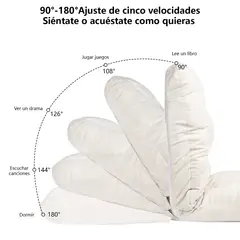 AIZO - Blanco Sofá Silla Lectura Sofá Ocio Perezoso+almohada