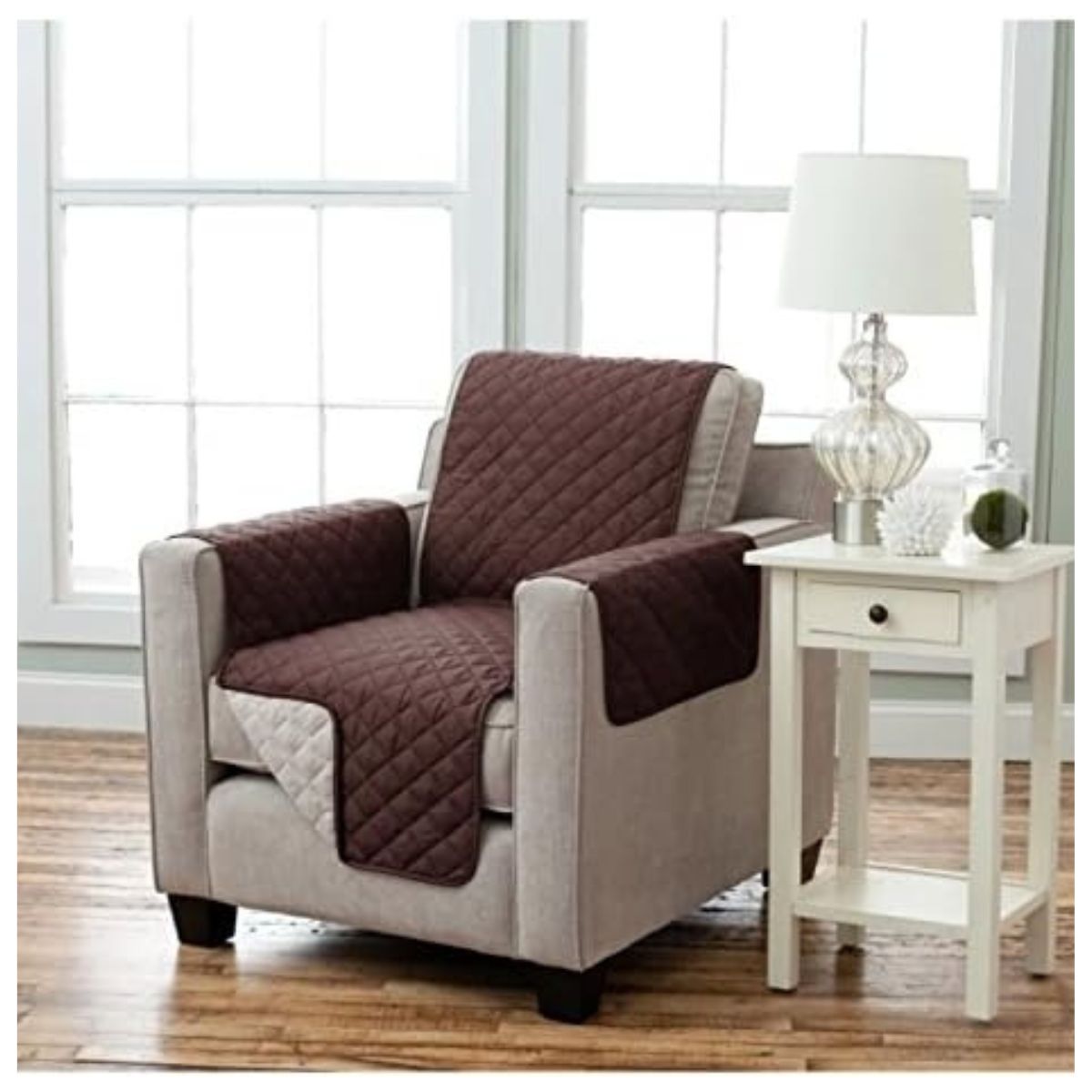 GENERICO - Cubre Sofá de Microfibra Acolchada