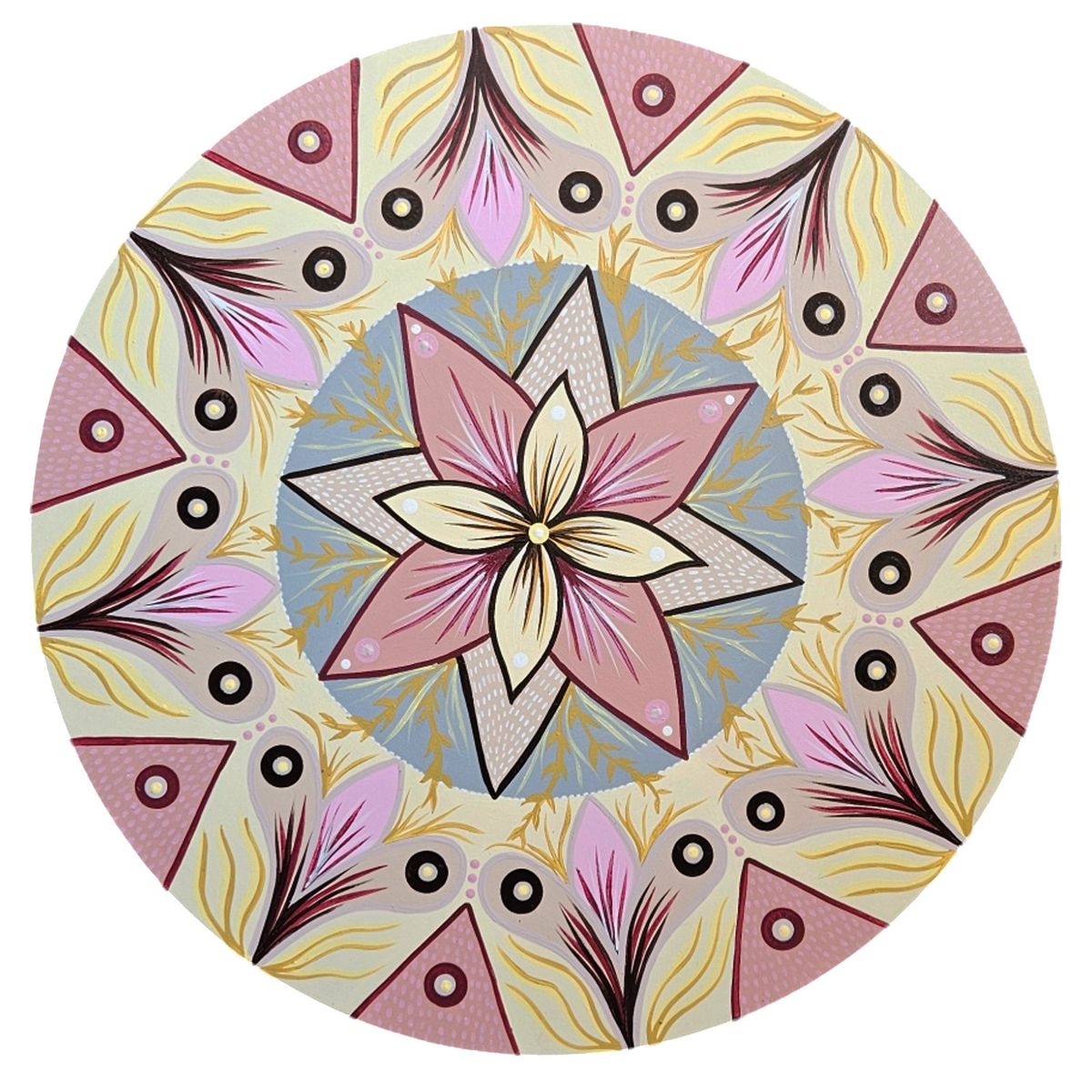 CREA TALLER - Cuadro mandala decorativo de madera