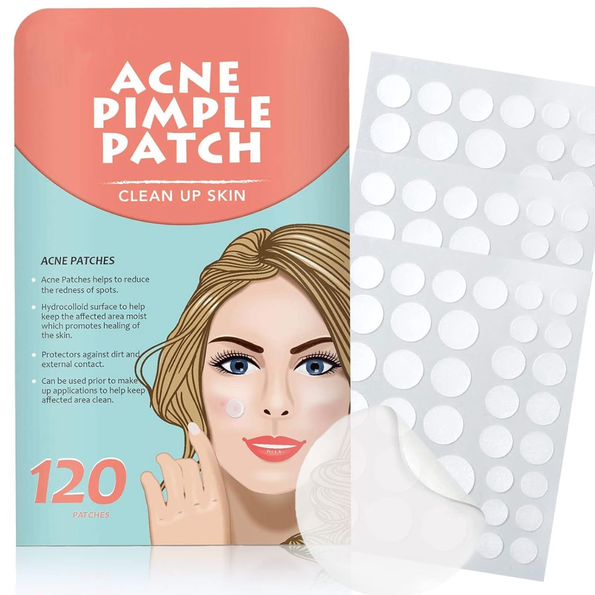 GENERICO - Parches Hidrocoloides Para Acné 120 pcs