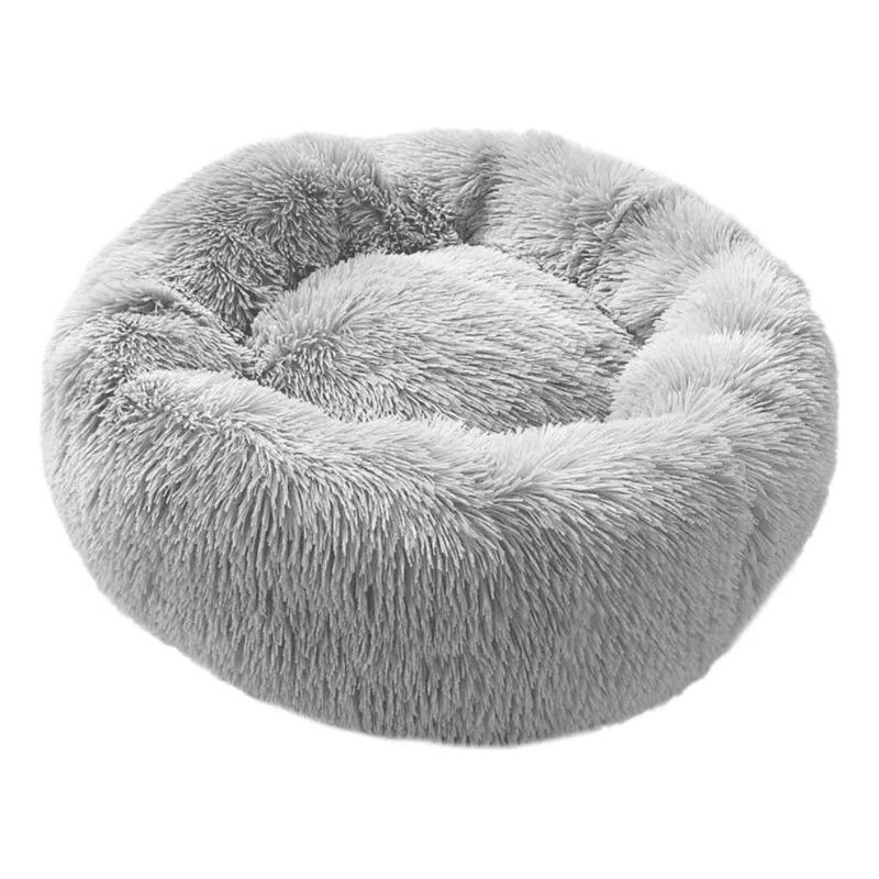 GENERICO - Cama Antiestrés Peluda Para Perros Y Gatos 60 Cm