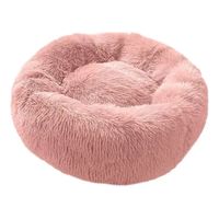 Cama Antiestrés Peluda Para Perros Y Gatos 60 Cm