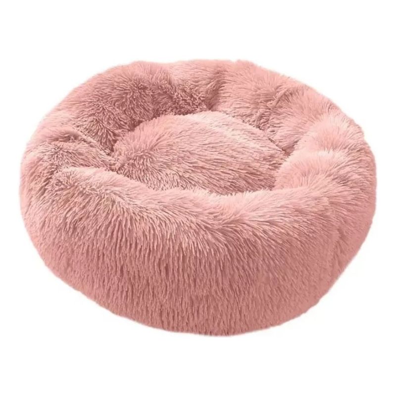GENERICO - Cama Antiestrés Peluda Para Perros Y Gatos 60 Cm