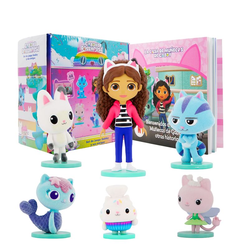 LA CASA DE GABBY - Gabby Dollhouse - 6 Figuras, Libro De Historias 48 Páginas