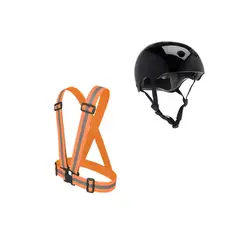 GENERICO - Casco Bicicleta Roller Skate Arnes Reflectante V
