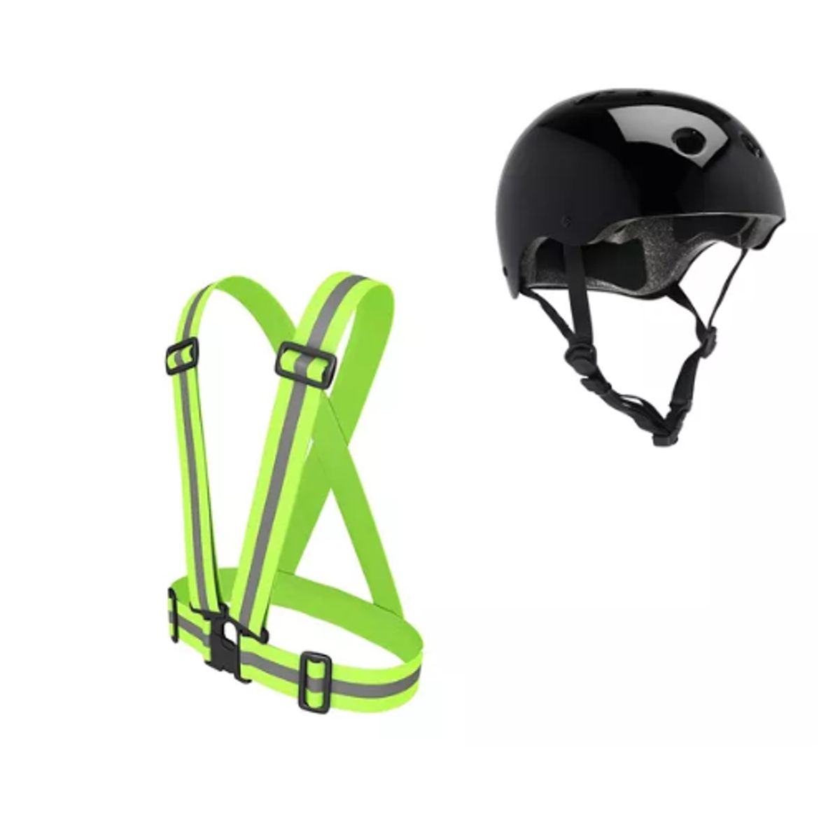 GENERICO - Casco Bicicleta Roller Skate  Arnes Reflectante N