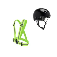 GENERICO - Casco Bicicleta Roller Skate Arnes Reflectante N