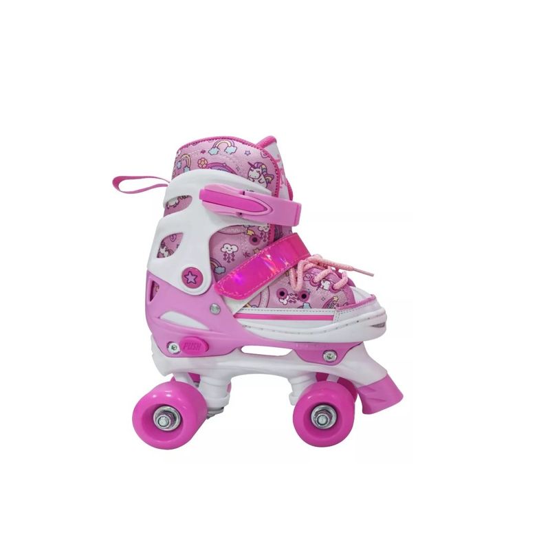GENERICO - Patines 4 Ruedas Trixie Unicornio Blanco Rosa T 30-33