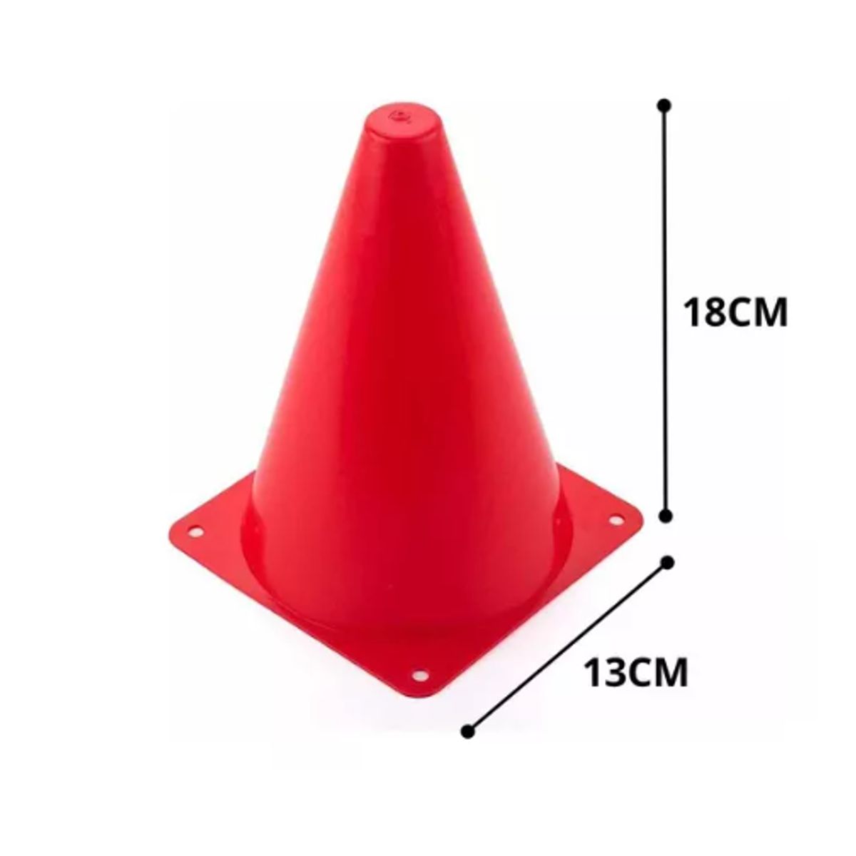 GENERICO - Conos 18 Cms Agilidad Entrena Crossfit Señaliza SET 10 UND