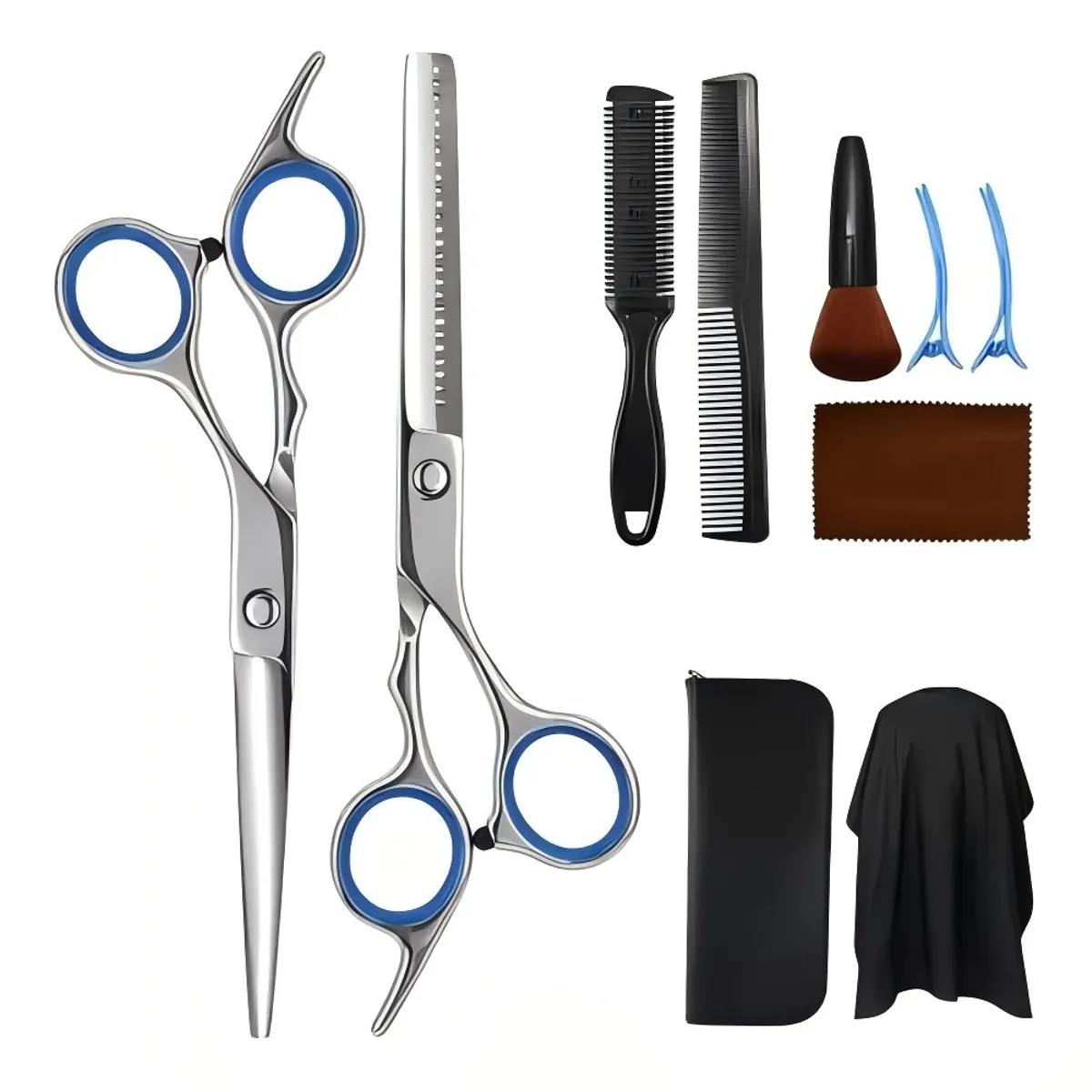 YAYKO - Set Tijera Cortar Pelo Entresacadora Cabello Peluquería