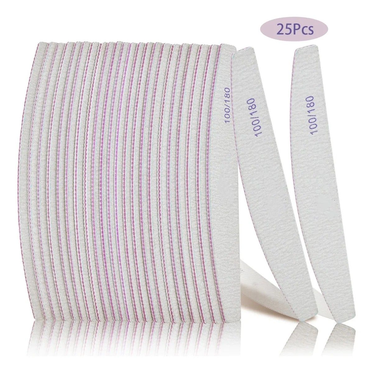 YAYKO - Pack 25 Limas 100/180 Uñas Manicure Pedicure