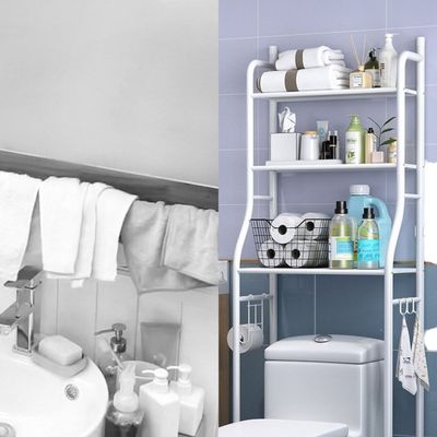 Imagen 2 del producto Organizador De Baño Estante 3 Niveles Metálico Armable Blanco
