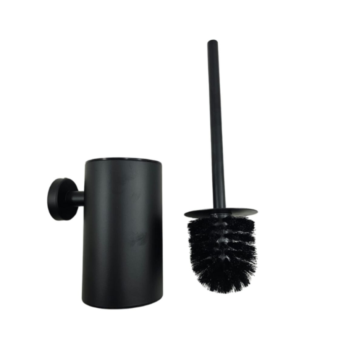 MODERN SPACE - Escobilla Limpia Wc de Acero Inoxidable Aérea Color Negra