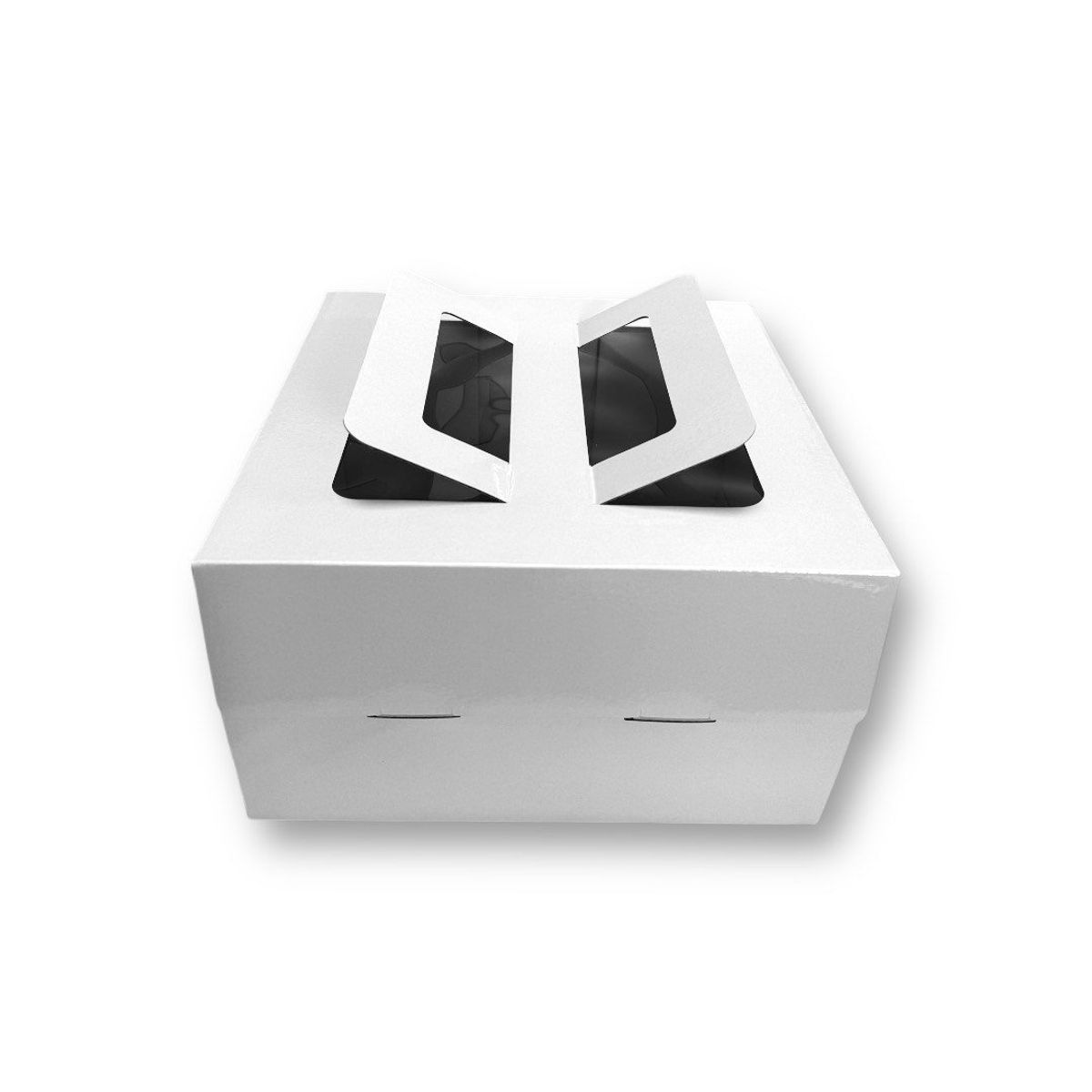 GENERICO - Pack 5 Cajas Blancas Microcorrugado Para Tortas 26x26x15cm