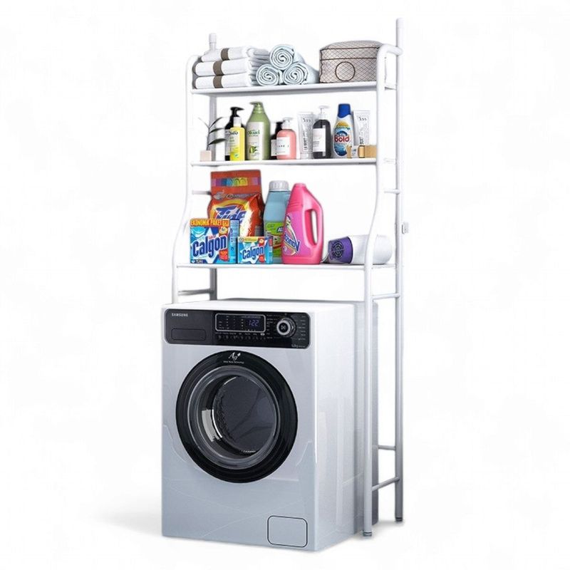 GENERICO - Organizador Estante De Lavadora 3 Niveles Metálico Baño