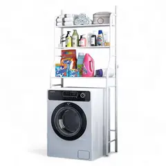 GENERICO - Organizador Estante De Lavadora 3 Niveles Metálico Baño