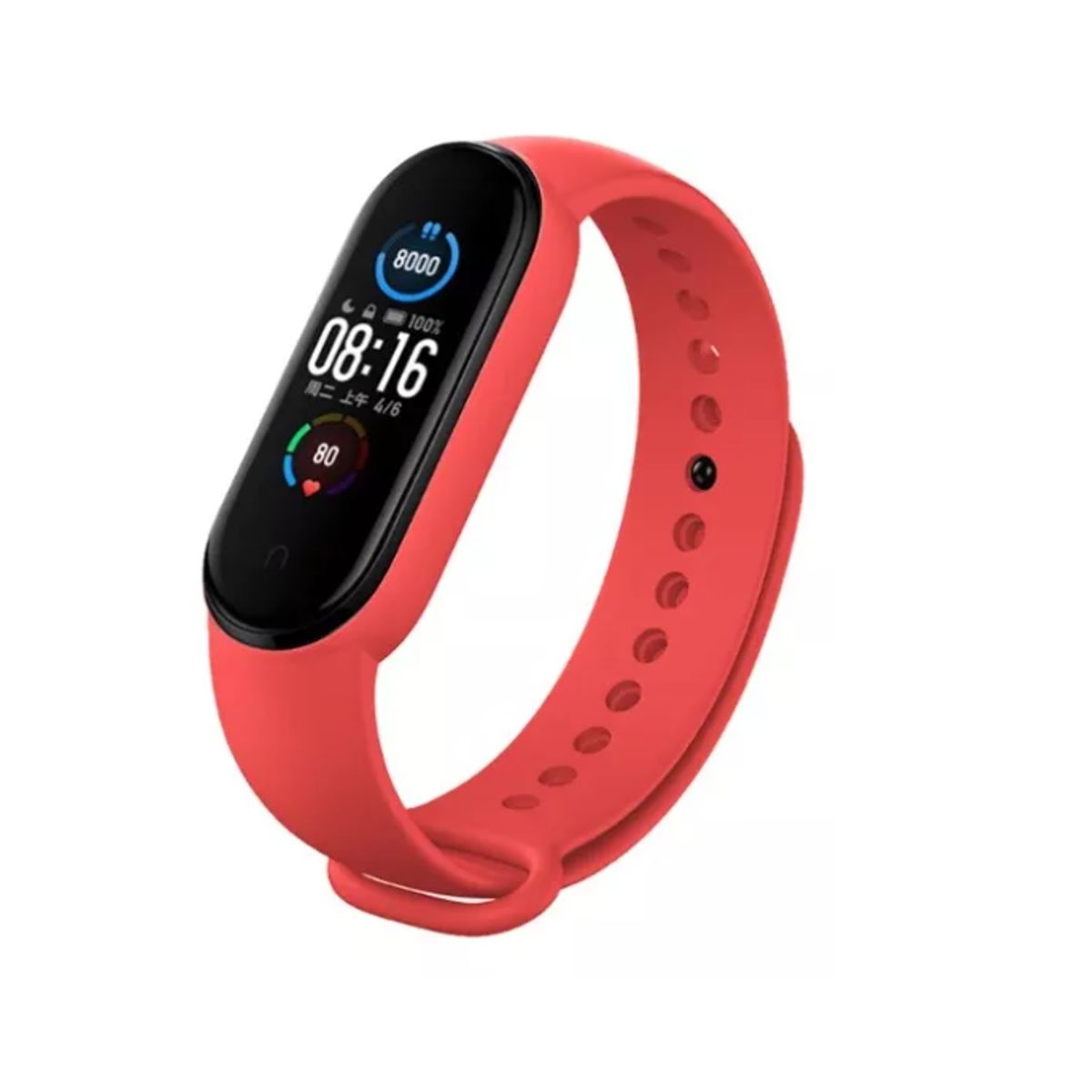 GENERICO - Correa De Silicona Para Xiaomi Mi Band 3-ROJO