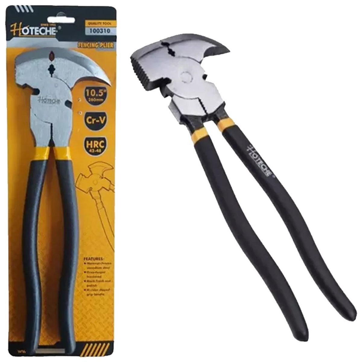 HOTECHE - Alicate Estanciero Para Cercas Alambre Púas 250 Mm