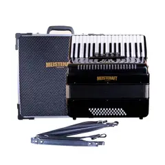 MEISTEHAFT - ACORDEON 48 BAJOS 5 REGISTROS NEGRO MEISTEHAFT.