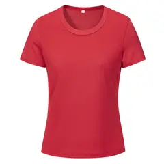 ANDESLAND OUTDOOR APPAREL - Polera Dry Fit Microperforado Manga Corta Sechurano Rojo Mujer