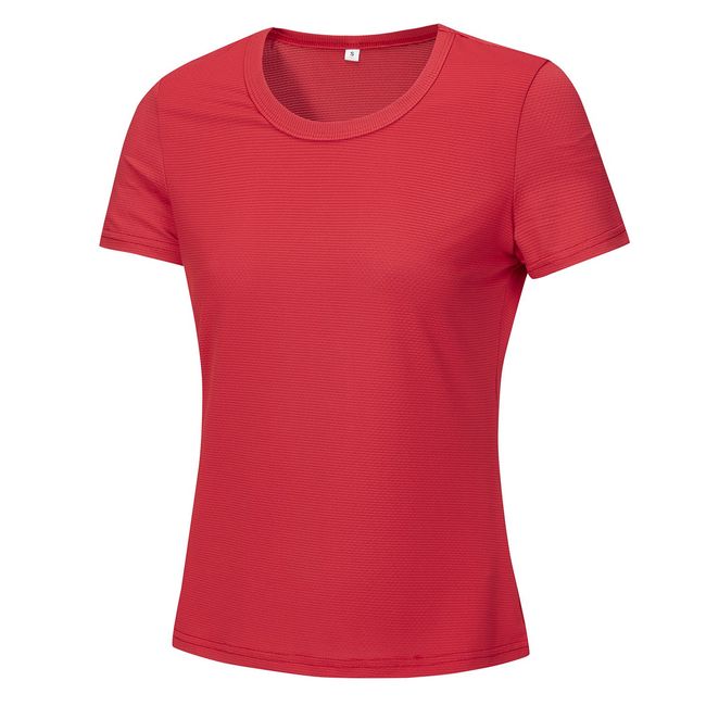 ANDESLAND OUTDOOR APPAREL - Polera Dry Fit Microperforado Manga Corta Sechurano Rojo Mujer