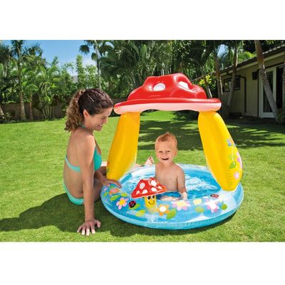 Imagen 2 del producto Piscina Infantil con Parasol Mushroom para Bebé