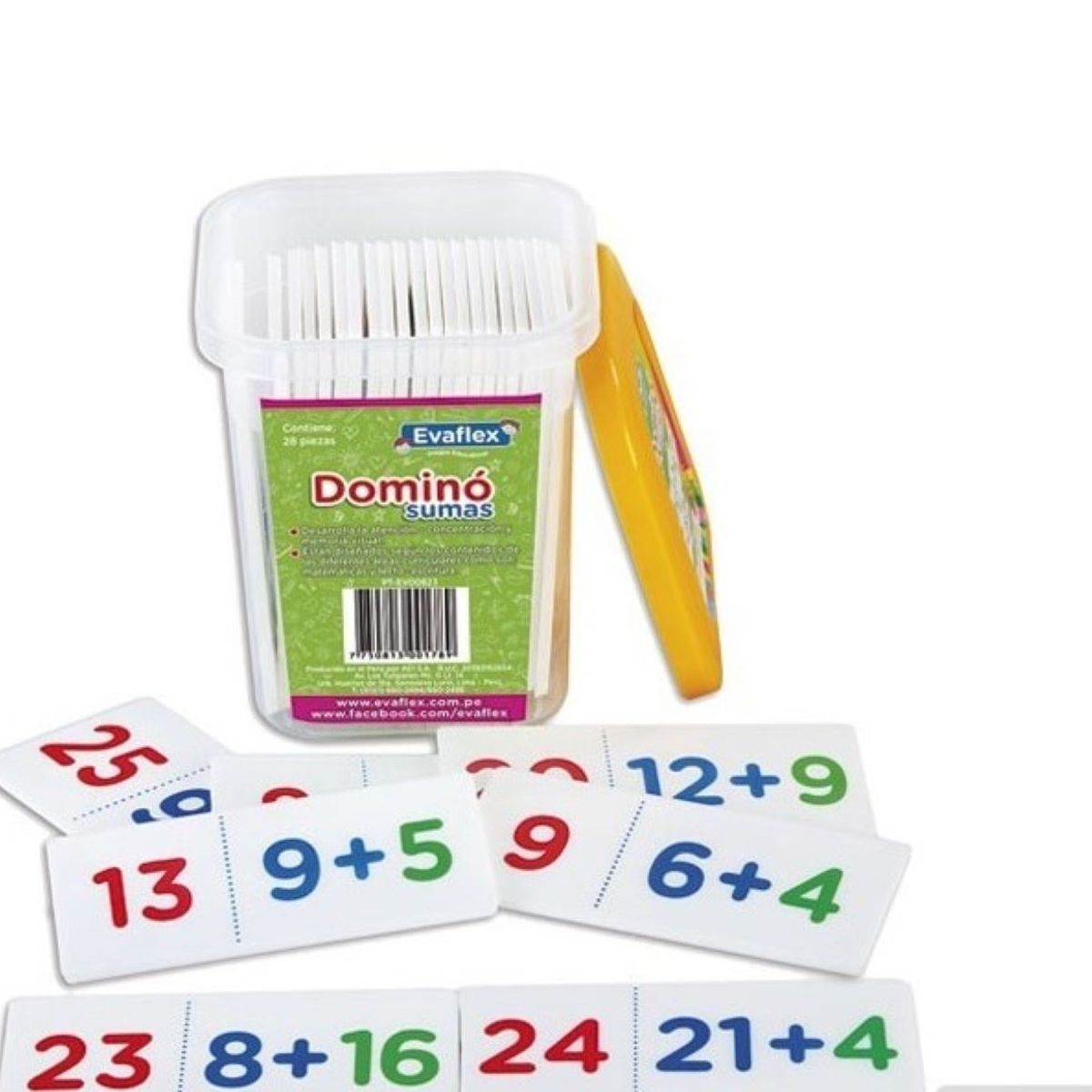 EVAFLEX - DOMINÓ  DE  SUMAS  EVAFLEX