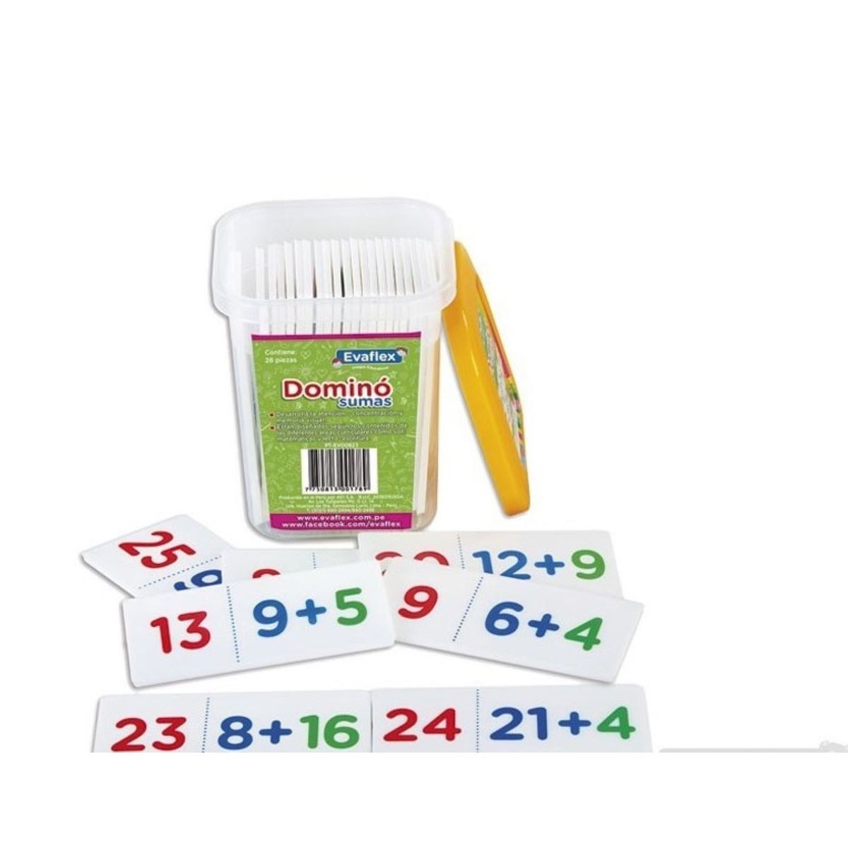 EVAFLEX - DOMINÓ  DE  SUMAS  EVAFLEX