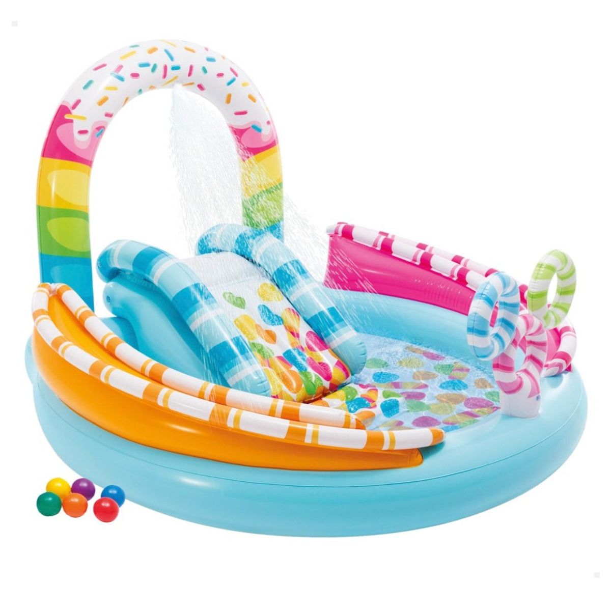 INTEX - Piscina Centro de Juegos Intex Candy Fun con Tobogán