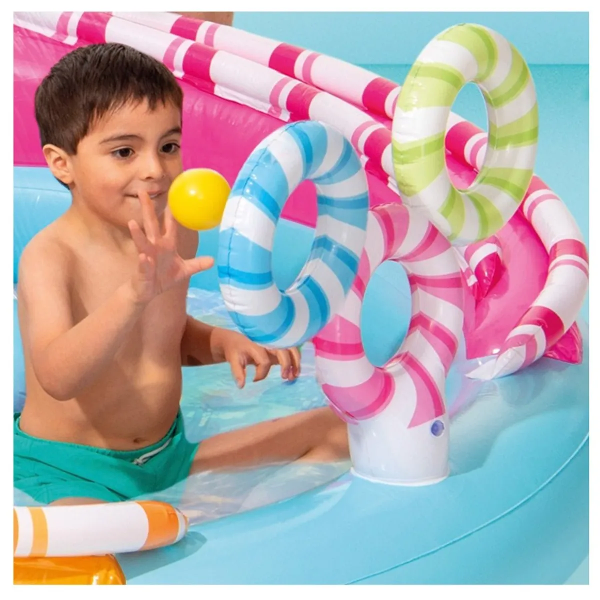 INTEX - Piscina Centro de Juegos Intex Candy Fun con Tobogán