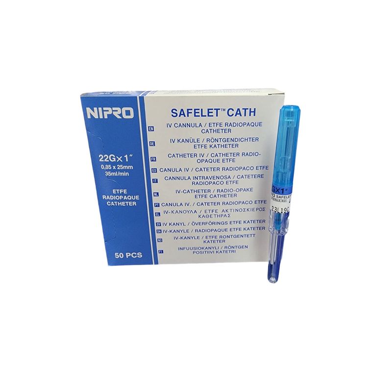 NIPRO - Catéter (bránula) Nipro 22g X 1 Caja 50 Un