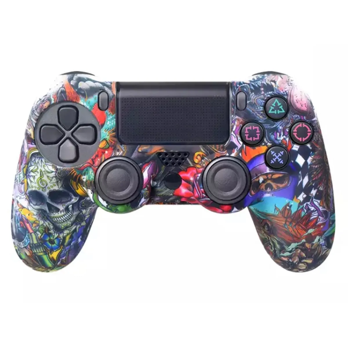 MERCADO CBF - Funda Carcasa protectora y animada Salpicada Cala para Control PS4