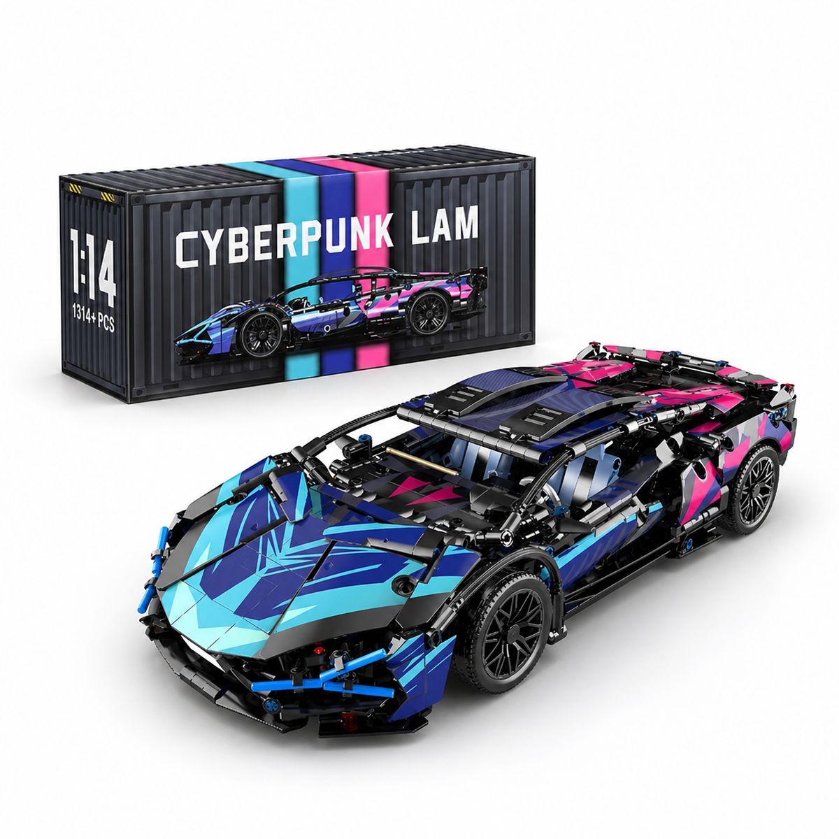 JUGUETERIA ESTELAR - Auto Deportivo Armable cyberpunk