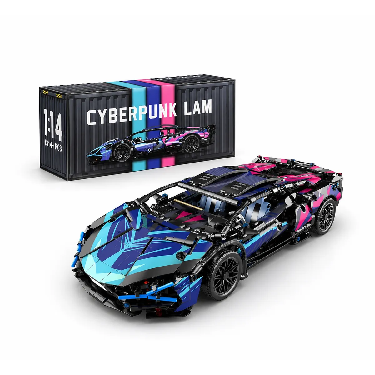 JUGUETERIA ESTELAR - Auto Deportivo Armable cyberpunk