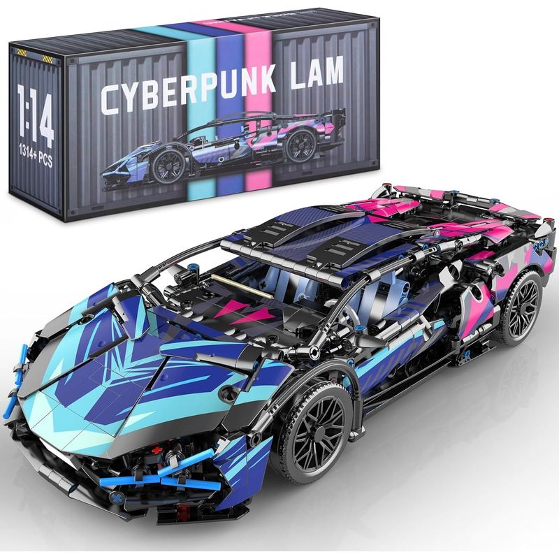 JUGUETERIA ESTELAR - Auto Deportivo Armable cyberpunk
