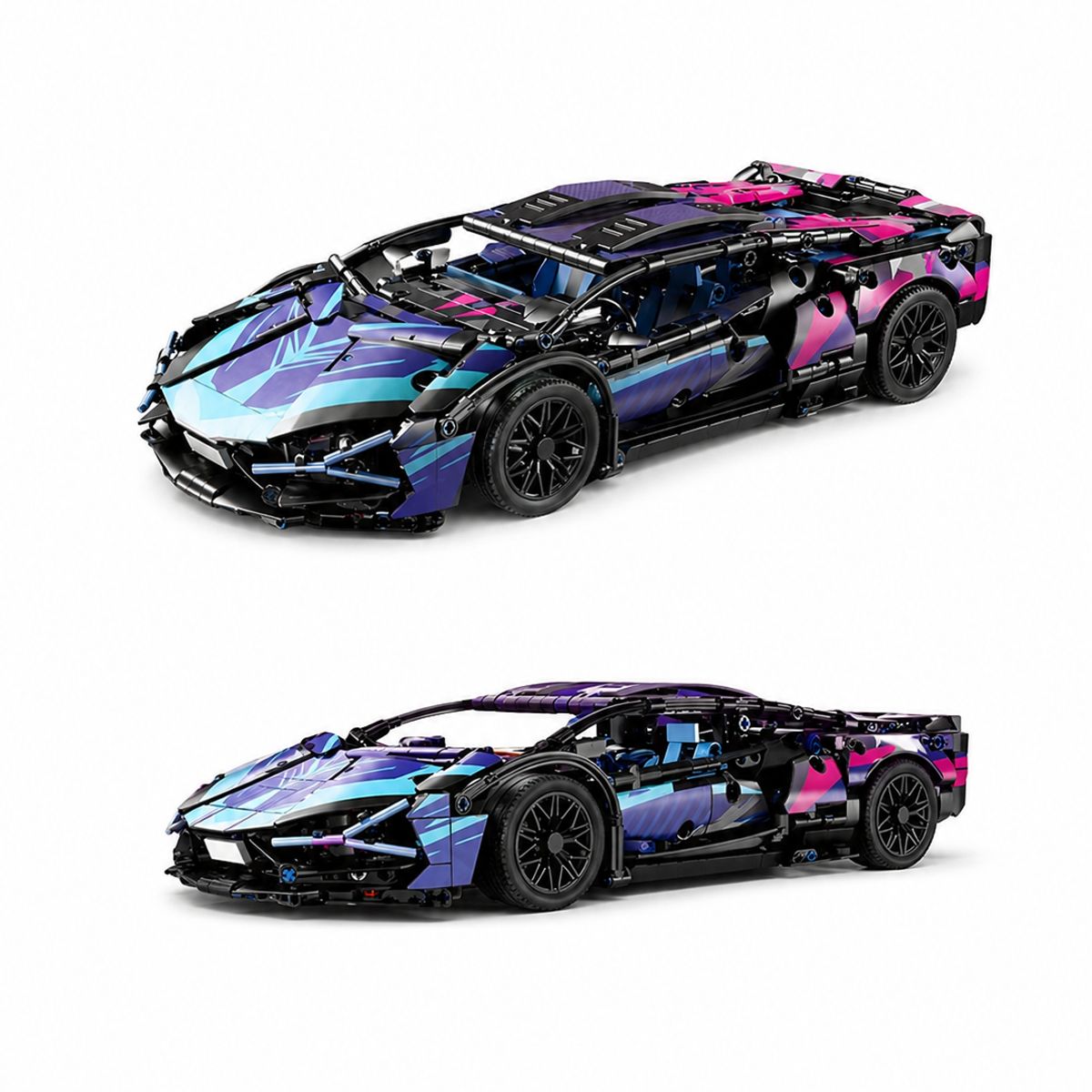 JUGUETERIA ESTELAR - Auto Deportivo Armable cyberpunk
