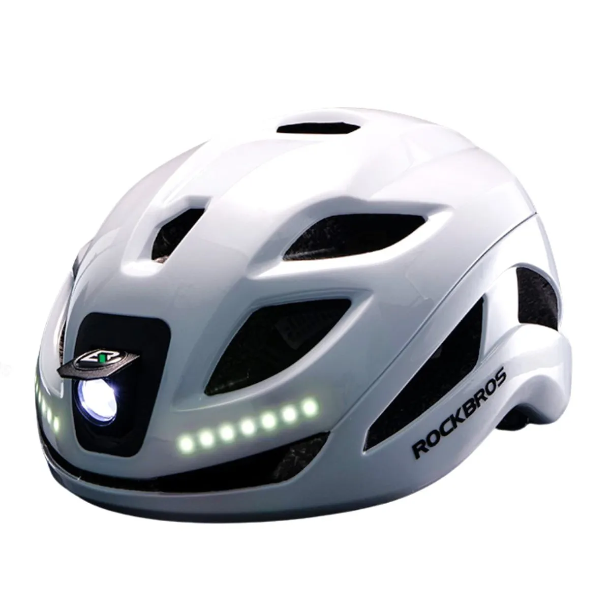 ROCKBROS - Casco de ciclismo con luces recargable Rockbros ZK-077