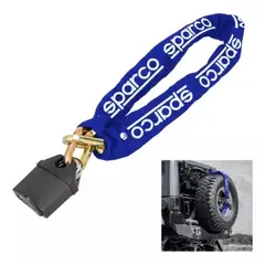 SPARCO - Candado + Cadena Antirrobo Para Rueda de Repuesto