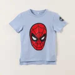 MARVEL - Polera Manga Corta Niño Spiderman Celeste