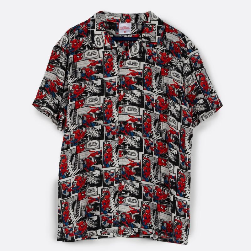 MARVEL - Camisa Niño Spiderman Comic Rojo Marvel