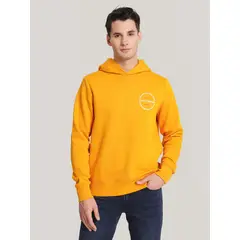 TOMMY HILFIGER - Polerón Hoodie Con Logo Chest Naranjo