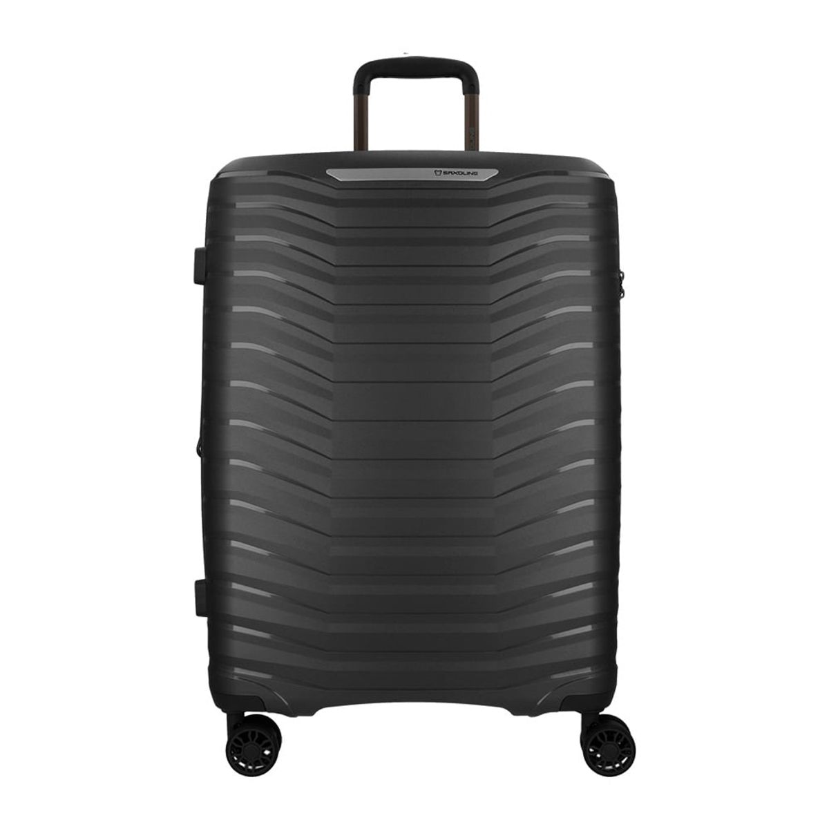 SAXOLINE - Maleta de Viaje Saxoline Titanium Grande Negra Rígida Expandible