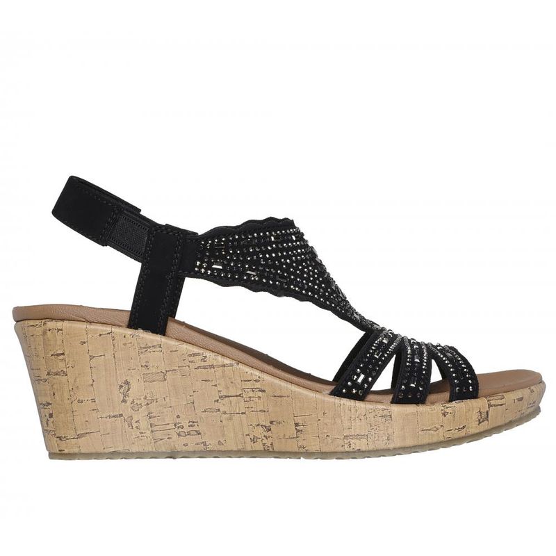 SKECHERS - Sandalia Mujer Beverlee Dazzling Charm Negro Skechers