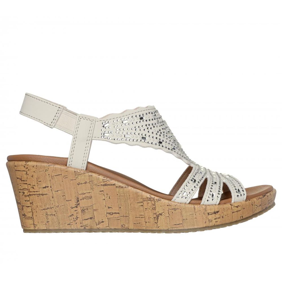 SKECHERS - Sandalia Mujer Beverlee Dazzling Charm Blanco Skechers