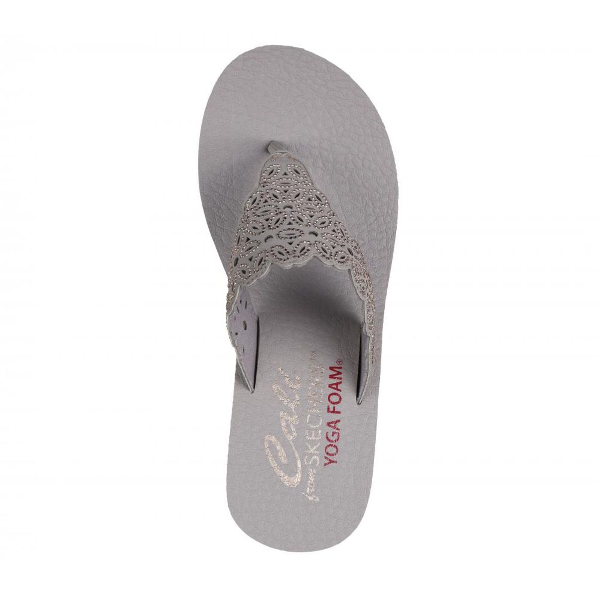 SKECHERS - Sandalia Mujer Padma Flower Glitz Beige Skechers