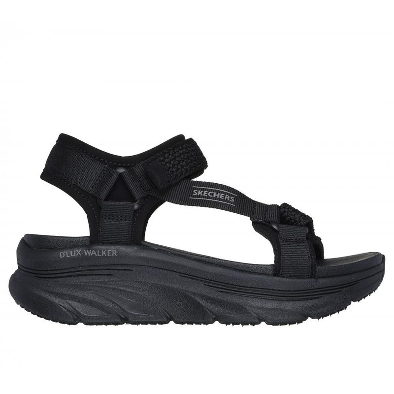 SKECHERS - Sandalia Mujer D'Lux Walker Pretty Field Negro Skechers